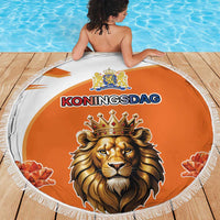 Netherlands Koningsdag Beach Blanket Happy King's Day