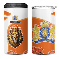 Netherlands Koningsdag 4 in 1 Can Cooler Tumbler Happy King's Day