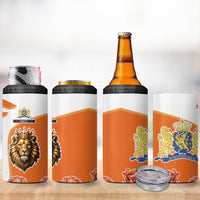 Netherlands Koningsdag 4 in 1 Can Cooler Tumbler Happy King's Day