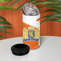 Netherlands Koningsdag 4 in 1 Can Cooler Tumbler Happy King's Day