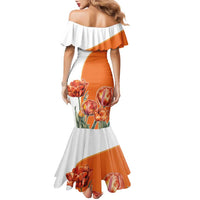 Netherlands Koningsdag Family Matching Mermaid Dress and Hawaiian Shirt Happy King's Day