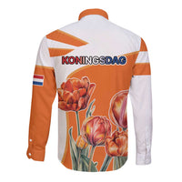 Netherlands Koningsdag Long Sleeve Button Shirt Happy King's Day