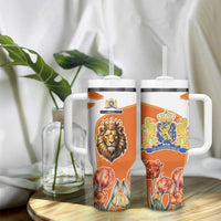 Netherlands Koningsdag Tumbler With Handle Happy King's Day