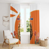 Netherlands Koningsdag Window Curtain Happy King's Day