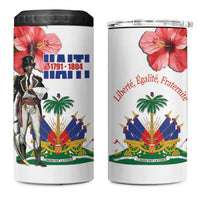 Haitian Revolution 1791-1804 4 in 1 Can Cooler Tumbler Lage d Lendependans