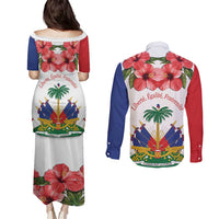 Haitian Revolution 1791-1804 Couples Matching Puletasi and Long Sleeve Button Shirt Lage d Lendependans