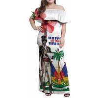 Haitian Revolution 1791-1804 Family Matching Off Shoulder Maxi Dress and Hawaiian Shirt Lage d Lendependans