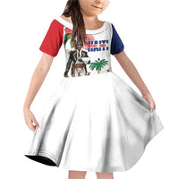 Haitian Revolution 1791-1804 Family Matching Off Shoulder Short Dress and Hawaiian Shirt Lage d Lendependans