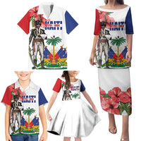 Haitian Revolution 1791-1804 Family Matching Puletasi and Hawaiian Shirt Lage d Lendependans