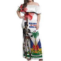 Haitian Revolution 1791-1804 Off Shoulder Maxi Dress Lage d Lendependans