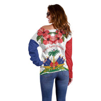 Haitian Revolution 1791-1804 Off Shoulder Sweater Lage d Lendependans