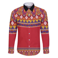 Greenland National Costumes Family Matching Short Sleeve Bodycon Dress and Hawaiian Shirt Inuit Kalaallisuut style