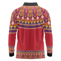 Greenland National Costumes Long Sleeve Polo Shirt Inuit Kalaallisuut style