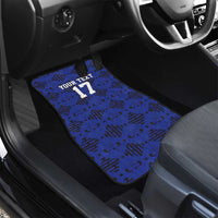 Custom Haiti Football Car Mats Come on Les Grenadiers Blue Style