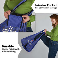 Custom Haiti Football Grocery Bag Come on Les Grenadiers Blue Style