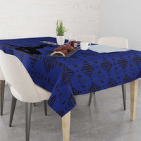 Custom Haiti Football Tablecloth Come on Les Grenadiers Blue Style