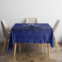 Custom Haiti Football Tablecloth Come on Les Grenadiers Blue Style