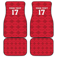 Custom Haiti Football Car Mats Come on Les Grenadiers Red Style