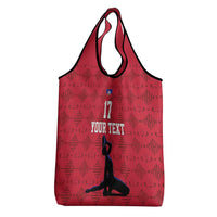 Custom Haiti Football Grocery Bag Come on Les Grenadiers Red Style