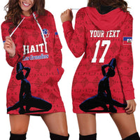 Custom Haiti Football Hoodie Dress Come on Les Grenadiers Red Style