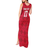 Custom Haiti Football Tank Maxi Dress Come on Les Grenadiers Red Style