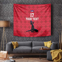 Custom Haiti Football Tapestry Come on Les Grenadiers Red Style
