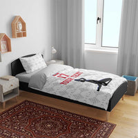 Custom Haiti Football Bedding Set Come on Les Grenadiers White Style