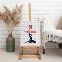 Custom Haiti Football Canvas Wall Art Come on Les Grenadiers White Style