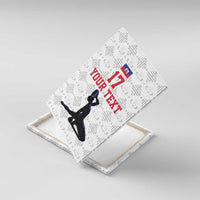 Custom Haiti Football Canvas Wall Art Come on Les Grenadiers White Style