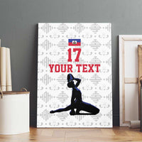 Custom Haiti Football Canvas Wall Art Come on Les Grenadiers White Style