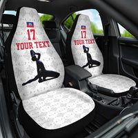 Custom Haiti Football Car Seat Cover Come on Les Grenadiers White Style