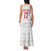 Custom Haiti Football Family Matching Tank Maxi Dress and Hawaiian Shirt Come on Les Grenadiers White Style