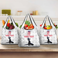 Custom Haiti Football Grocery Bag Come on Les Grenadiers White Style