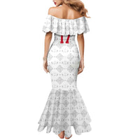 Custom Haiti Football Mermaid Dress Come on Les Grenadiers White Style