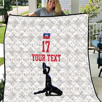 Custom Haiti Football Quilt Come on Les Grenadiers White Style
