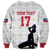 Custom Haiti Football Sweatshirt Come on Les Grenadiers White Style