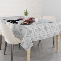 Custom Haiti Football Tablecloth Come on Les Grenadiers White Style