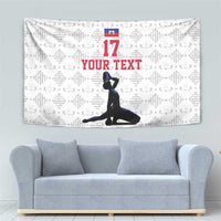 Custom Haiti Football Tapestry Come on Les Grenadiers White Style