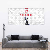 Custom Haiti Football Tapestry Come on Les Grenadiers White Style