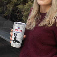 Custom Haiti Football Tumbler Cup Come on Les Grenadiers White Style