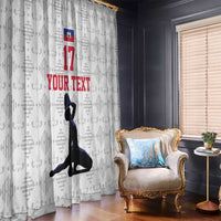 Custom Haiti Football Window Curtain Come on Les Grenadiers White Style