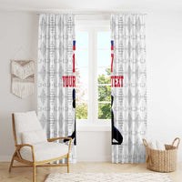 Custom Haiti Football Window Curtain Come on Les Grenadiers White Style