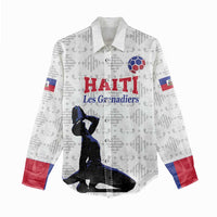 Custom Haiti Football Women Casual Shirt Come on Les Grenadiers White Style