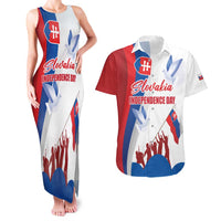 Slovakia Independence Day Couples Matching Tank Maxi Dress and Hawaiian Shirt 17th July 1992