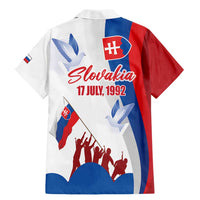 Slovakia Independence Day Family Matching Mermaid Dress and Hawaiian Shirt 17th July 1992