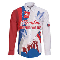 Slovakia Independence Day Family Matching Puletasi and Hawaiian Shirt 17th July 1992