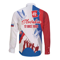 Slovakia Independence Day Long Sleeve Button Shirt 17th July 1992