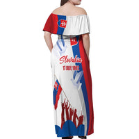 Slovakia Independence Day Off Shoulder Maxi Dress 17th July 1992