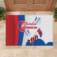 Slovakia Independence Day Rubber Doormat 17th July 1992