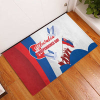 Slovakia Independence Day Rubber Doormat 17th July 1992